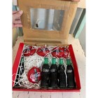 Vtg Coca-cola String Light Bottles   Red Logo Discs Set 12 Foot 10 Lights  Nib
