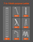 15 5ft Aluminum Multi-purpose Folding Ladder 330lb Capacity
