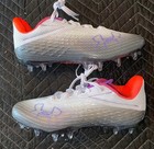 Under Armour Blur Smoke Mc Women s White Cleats Size 8 5 New