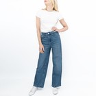 Womens M s Wide Leg Jean Classic High Waisted Soft Denim Stretch Rrp   35