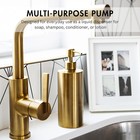 Brass Soap Dispenser For Kitchen   Bathroom     Refillable Resin Pump Bottle