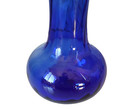 Vintage Illusion Indiana Glass Vase  Cobalt Blue Vase  Hand Blown Glass  Swirl