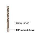 Drillforce 1 16 -1 2  Cobalt Drill Bit Set M35 Hss Jobber Length Twist Drill Bit