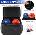 Jaffzora Bowling Ball Bag  2 Balls Bowling Bag With Ball Holder  Fits A Single P