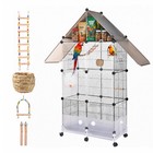 72  Large Elegant Bird Parrot Cage Cockatiel Macaw Conure Aviary Finch Cage
