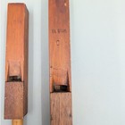 Lot Of 2 Antique Pipe Organ Parts Flute Notes Whistle Wooden Steam Punk