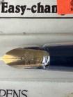 Nos Osmiroid Nib New Style Easy Change 22k Gold Plated Italic Medium