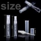 Fandamei 60 Pack 3ml Mini Spray Bottle  Clear Plastic Empty Cute Perfume Atomize