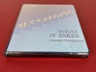 New Sealed  Succeeding   What It Takes  Charles Templeton  6 Audio Cassette Tape