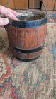 Antique Early Country Small Wood Primitive Paint Bucket 6 5 