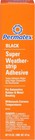 Black Super Weatherstrip Adhesive  5 Oz Pack Of 12 - Waterproof   Durable