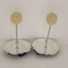 Vintage Silver Palm Torches Set Of 2 Fire Dancing Belly Dance Prop Performer