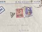1944 45 Free French Algeria Liberation Cover To Guinea - Cross Of Lorraine 1944