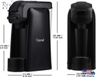 Caynel Single Serve K-cup Pod Coffee Maker Brewer Removable Water Tank Black 14z