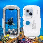 40m 130ft Waterproof Diving Case Underwater Housing Cover For Iphone 16 15 14 13