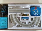 Pristine Bus Electric System Aurora Postage Stamp Complete Blue Bus Orig Box Ln 