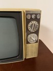 Vintage Motorola Portable Crt Television Tv Beige Retro Mid Century Wts-454yd-c1