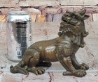 Collectors Old Chinese Bronze Auspicious Lion Foo Dog Statue Art