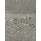 Set Of 4 Vintage Glass Drink Coasters W ashtray Or Spoon Rest Starburst Bottom