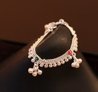 5  Inches Sterling Silver New Born Baby Silver Chain Ankle Bracelet Gift Ank155