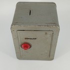 Mosler Jr Junior Steel Combination Safe Penny Bank Door Alarm 2 Shelf Vintage