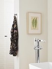 Bh36060c26   Clear chrome Single Robe Hook   2-15 16 In   75 Mm  Length Towel   