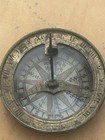 18th Century Antique Brass Pocket Sundial Maritime Compass