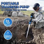 Cordless Stick Water Transfer Pump 720gph 32ft Head With 4000mah 21v Blue