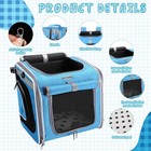 Dog Bike Basket  Foldable Pet Carrier  Adjustable Shoulder Strap Backpack  Po   