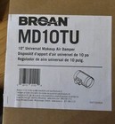 Broan Md10tu 10  Universal Makeup Air Damper With Motor