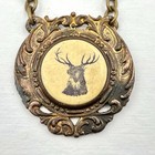 Antique Bpoe Elks Lodge Fraternal Order Large Medal Badge Lapel Pin 5  Hanger