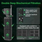 40-150 Gallon Internal Aquarium Filter  4-in-1 Submersible Power Fish Tank Filte
