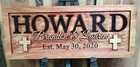Personalized Family Last Name Sign Custom Carved Wood Plaque Wedding Gift Sl106