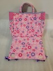 Bitty Baby Doll Diaper Bag W Attached Changing Pad Pink Purple With Accessories 
