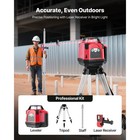 Rotary Laser Level Kit 1650ft Range 360 Self Leveling