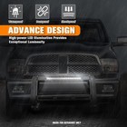 For 09-24 Dodge Ram 1500 Front Bumper Grille Brush Guard Bull Bar W  Led Strip