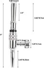 Professional Stainless Steel Nitro Beer Coffee Faucet Stout Tap For Homebrew Keg