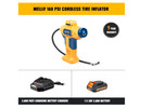 Cordless Tire Inflator Air Compressor For Dewalt 20v Max Battery 160psi Portable