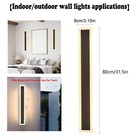 Led Wall Light Sconce Waterproof Outdoor Modern Lamp Exterior Lights Long Strip