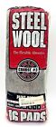  3 Steel Wool Coarse Grade 3 Rhodes American Homax Pack Of 16 Pads