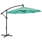 9 5 Ft Solar Cantilever Offset Patio Umbrella - Seafoam By Sunnydaze