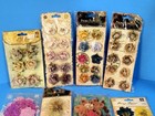 Bnip Retired Rare Prima Beautiful 8 Pks  Flowers Lot Scrapbook Embellishments  5
