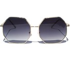 Octagon Frame Sunglasses Gold Color Frame Fashion Classic Retro Vintage Design