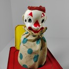 Vintage 1953 Matty Mattel Jack In The Box Wind Up Toy Clown Tin Litho  working 