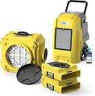 Alorair Water Damage Restoration Bundle Air Mover Air Scrubber Dehumidifier 4set