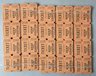 Orange Raffle Tickets Package Of 500 Folded Flat Double Stub Split The Pot 50 50