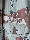 Vintage Military Shirt Mens Medium Coat Combat Chocolate Chip Camo Desert Storm