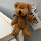 Miniature 2 5  Jointed Golden Brown Teddy Bear Pacific Craft Dollhouse Nos 2002