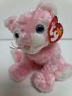 Ty Beanie Babies Carnation The Pink Cat New Mwmt Crystal Blue Eyes 6 5   20cm