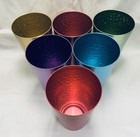 Set 6 Aluminum Retro Drinking Tumblers Metal Drink Glasses Cups 15 Oz Free Ship